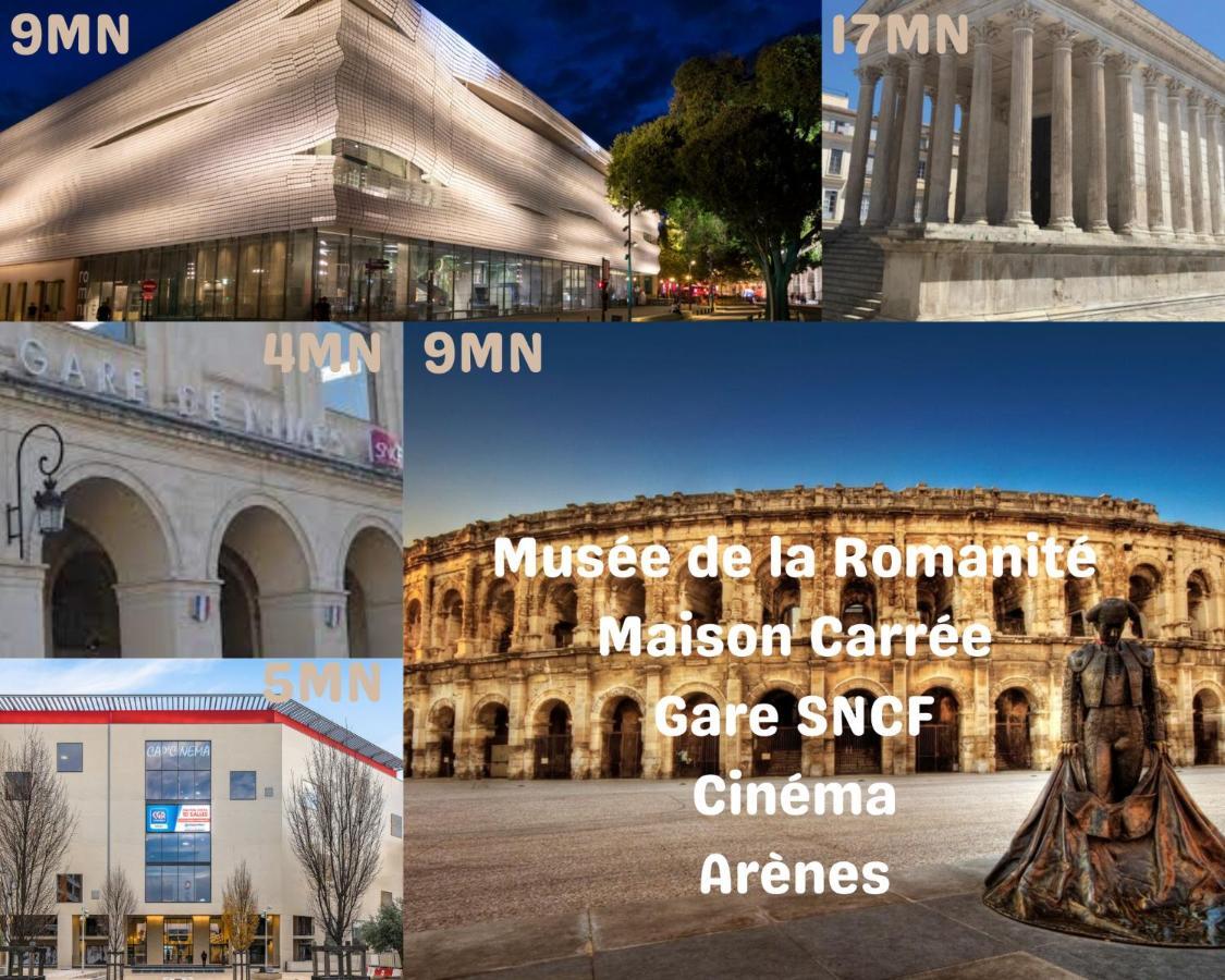 Апартаменты Appart Cosy Terrasse Gare De Ним Экстерьер фото